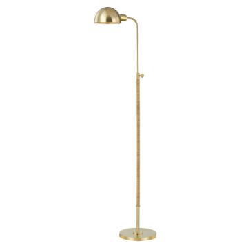 Devon  Floor Lamp in Aged Brass by Hudson Valley