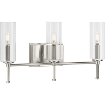 Elara 3-Light Bathroom Vanity Light Bracket in Brushed Nickel