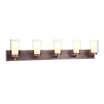 Texture Five Light Vanity in Natural Iron Vintage Iron by Craftmade