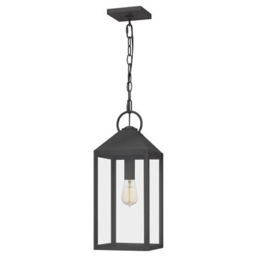 Thorpe One Light Mini Pendant in Mottled Black by Quoizel