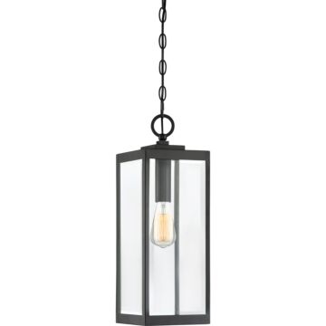 Westover One Light Mini Pendant in Earth Black by Quoizel