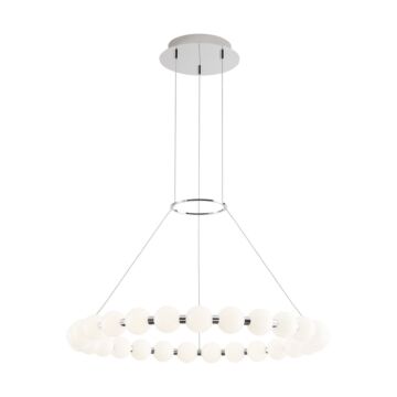 Orbet LED Chandelier in Polished Nickel by Visual Comfort Modern