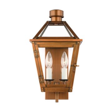 Hyannis Two Light Wall Lantern in Natural Copper by Visual Comfort Studio