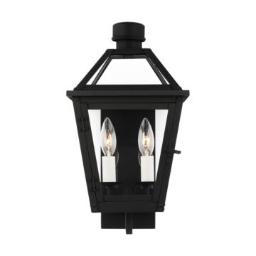 Hyannis Two Light Wall Lantern in Textured Black by Visual Comfort Studio