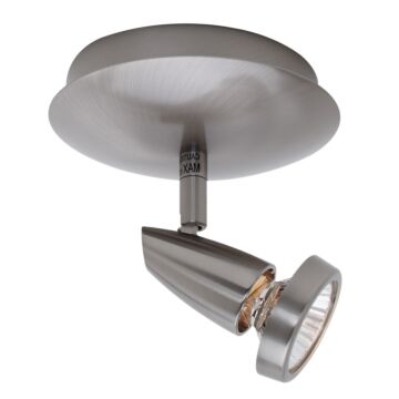 Mirage One Light Swivel Spot in Brushed Steel by Access