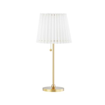 Demi LED Table Lamp in Aged Brass by Mitzi