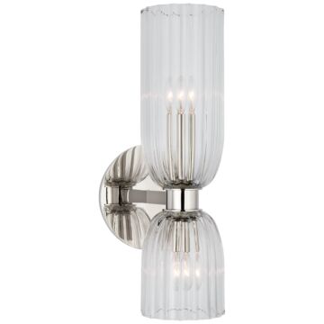 Asalea LED Wall Sconce in Polished Nickel by Visual Comfort Signature