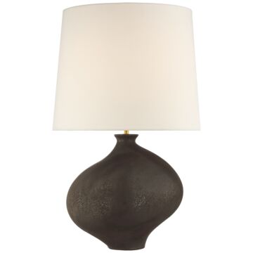 Celia LED Table Lamp in Stained Black Metallic by Visual Comfort Signature