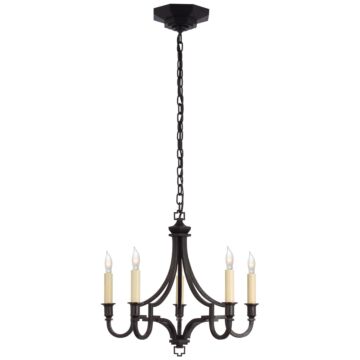 Mykonos LED Chandelier in Aged Iron by Visual Comfort Signature
