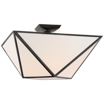 Lorino LED Semi-Flush Mount in Bronze by Visual Comfort Signature