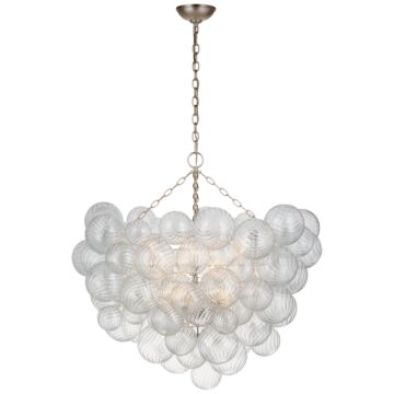 Talia LED Chandelier in Burnished Silver Leaf by Visual Comfort Signature