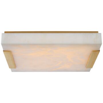 Covet LED Flush Mount in Antique-Burnished Brass by Visual Comfort Signature