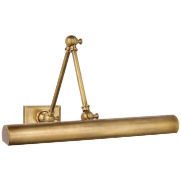 Cabinet Maker LED Library Light in Hand-Rubbed Antique Brass by Visual Comfort Signature