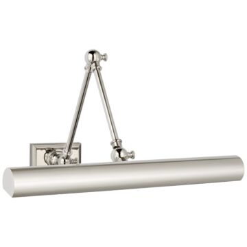 Cabinet Maker LED Library Light in Polished Nickel by Visual Comfort Signature