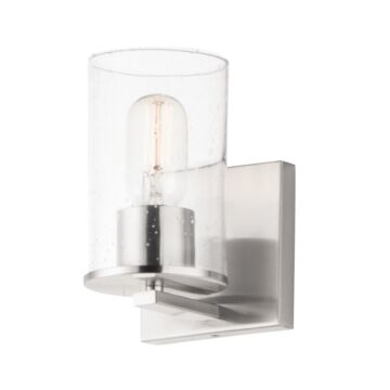 Sleek One Light Bath Vanity in Satin Nickel by Maxim
