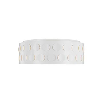 Dottie Four Light Flush Mount in Matte White by Visual Comfort Studio