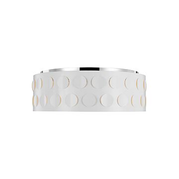 Dottie Four Light Flush Mount in Polished Nickel by Visual Comfort Studio