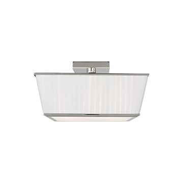 Esther Four Light Flush Mount in Polished Nickel by Visual Comfort Studio