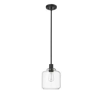 Asheville One Light Mini Pendant in Matte Black by Millennium