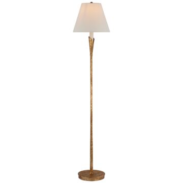 Aiden LED Floor Lamp in Gilded Iron by Visual Comfort Signature