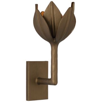Alberto LED Wall Sconce in Antique Bronze Leaf by Visual Comfort Signature