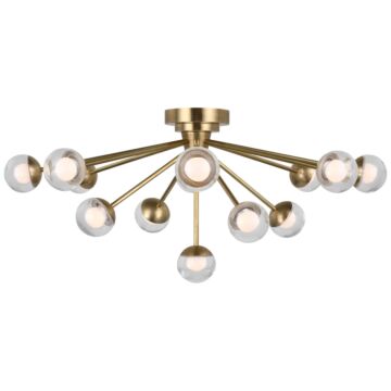 Alloway LED Flush Mount in Soft Brass by Visual Comfort Signature