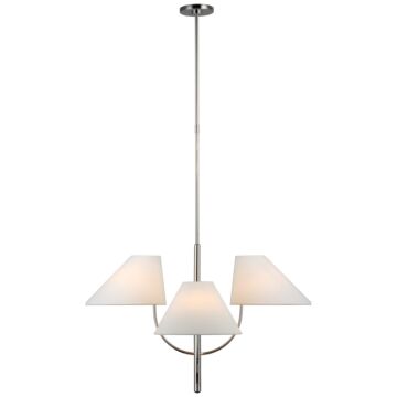 Kinsley LED Chandelier in Polished Nickel by Visual Comfort Signature
