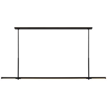 Axis LED Linear Pendant in Bronze by Visual Comfort Signature