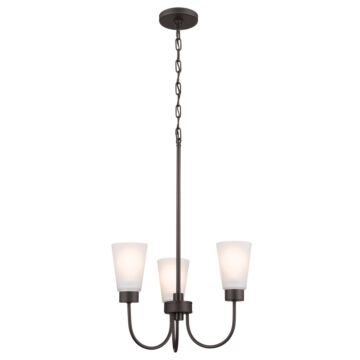 Erma Three Light Chandelier in Olde Bronze by Kichler