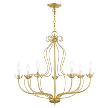 Katarina 7-Light Chandelier in Soft Gold