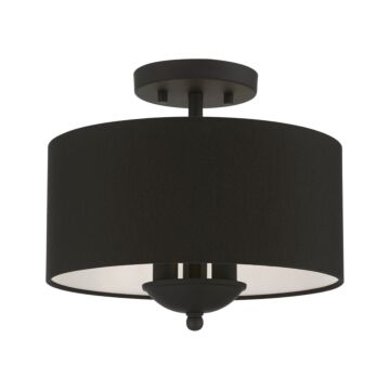 Bainbridge 3-Light Semi-Flush Mount in Black