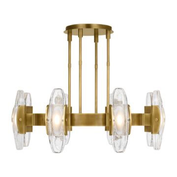 Wythe LED Chandelier in Plated Brass by Visual Comfort Modern