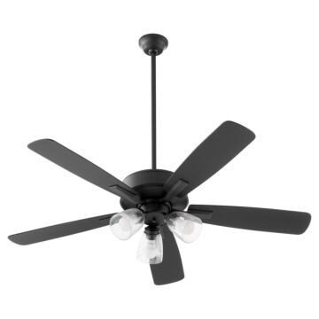 Ovation 52"Ceiling Fan in Matte Black by Quorum International