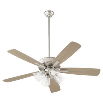 Ovation 52"Ceiling Fan in Satin Nickel by Quorum International