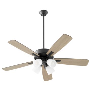 Ovation 52"Ceiling Fan in Matte Black by Quorum International