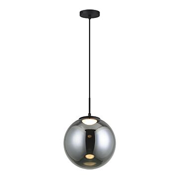 Boble LED Pendant in Matte Black by Matteo Lighting