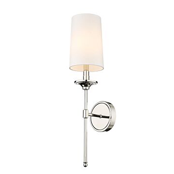 Emily Wall Sconce in Polished Nickel by Z-Lite