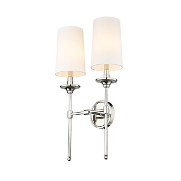 Emily Wall Sconce in Polished Nickel by Z-Lite