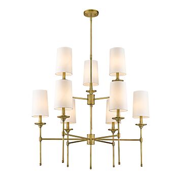 Emily  Chandelier in Rubbed Brass by Z-Lite
