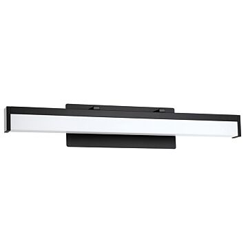 Hemlock 1-Light LED Bathroom Vanity Light Vanity in Matte Black