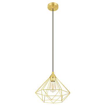 Tarbes LED Pendant in Brushed Brass by Eglo USA