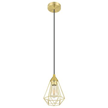 Tarbes LED Mini Pendant in Brushed Brass by Eglo USA