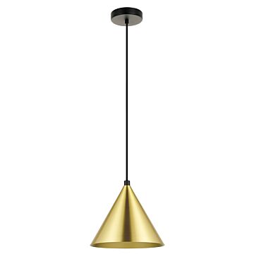 Narices One Light Mini Pendant in Structured Black by Eglo USA