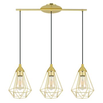 Tarbes LED Linear Pendant in Brushed Brass by Eglo USA