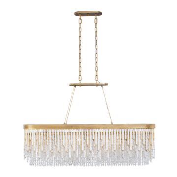 Lafayette Six Light Linear Pendant in Havana Gold by Varaluz