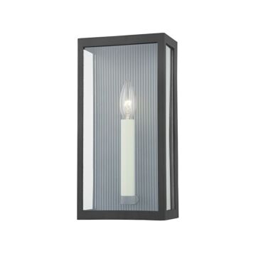 Vail  Outdoor Wall Sconce in Texture Black Weathered Zinc by Troy Lighting