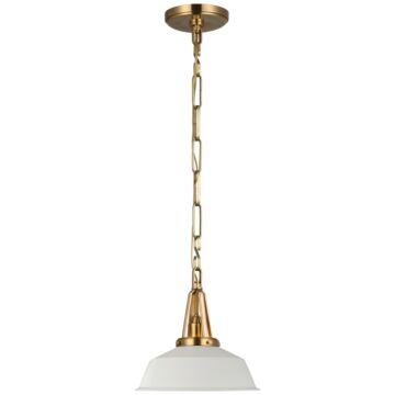 Layton LED Pendant in Antique-Burnished Brass by Visual Comfort Signature