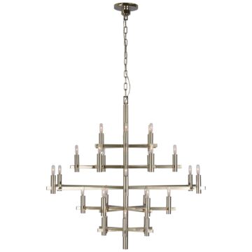 Sonnet LED Chandelier in Polished Nickel by Visual Comfort Signature