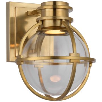 Gracie LED Wall Sconce in Antique-Burnished Brass by Visual Comfort Signature