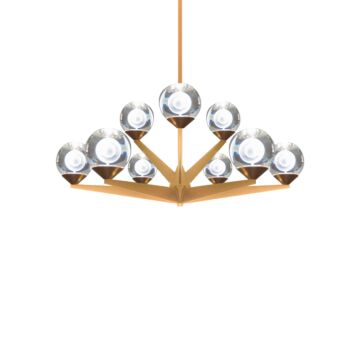 Double Bubble LED Chandelier in Aged Brass by Modern Forms